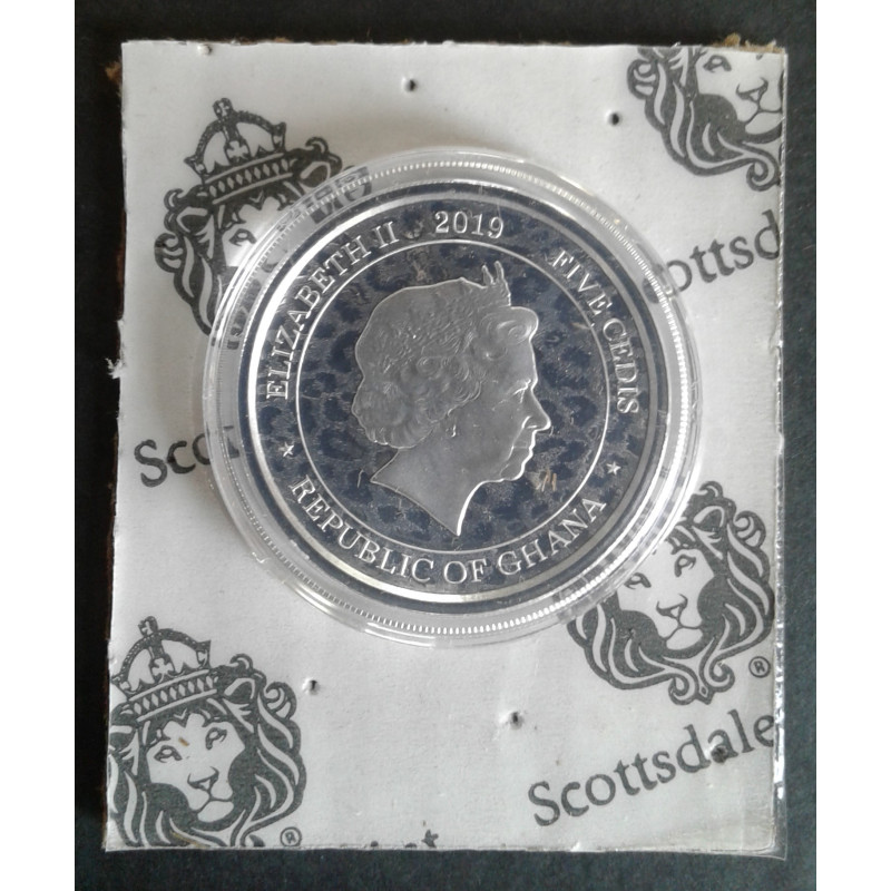 2019 1 Oz Ghana Leopard Obverse