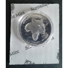 2019 1 Oz Ghana Leopard Reverse