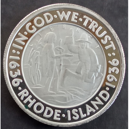 1 Oz NWTM Rhode Island Half Replica Obverse
