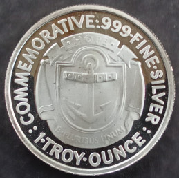 1 Oz NWTM Rhode Island Half Replica Reverse