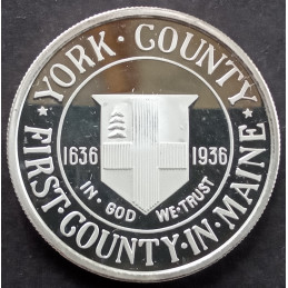 1 Oz NWTM York County Half Replica Reverse