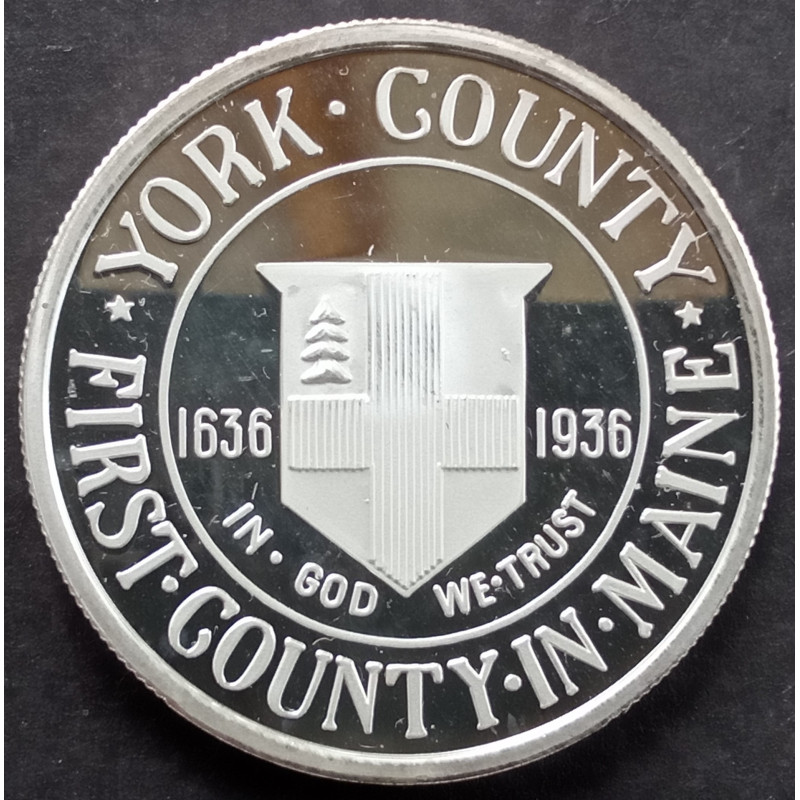1 Oz NWTM York County Half Replica Reverse