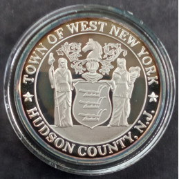 1998 1 Oz NWTM West New York Centenary Reverse