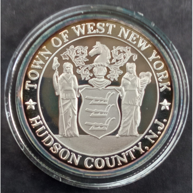 1998 1 Oz NWTM West New York Centenary Reverse