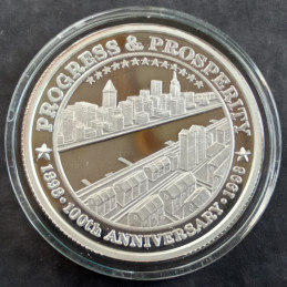 1998 1 Oz NWTM West New York Centenary Obverse