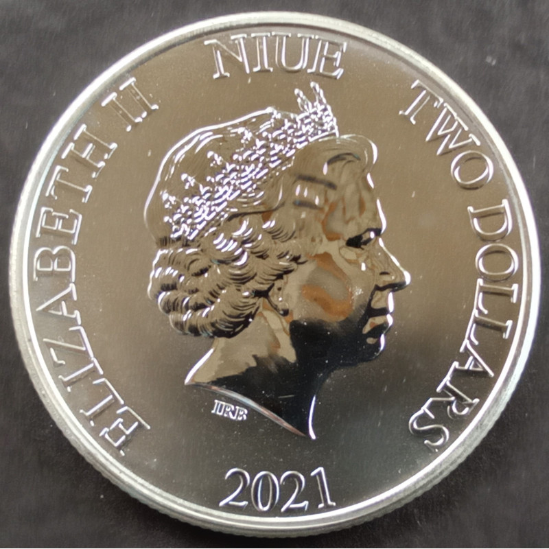 2021 1 Oz Niue Taku/Turtle Obverse