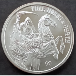 2015 1 Oz Provident Metals Pale Horse of Death Obverse