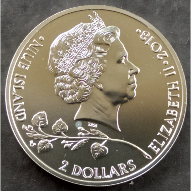 2018 1 Oz Niue Czech Lion Obverse