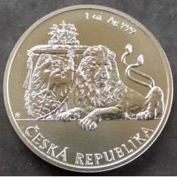 2018 1 Oz Niue Czech Lion Reverse