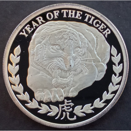 2010 1 Oz Somaliland Lunar Tiger Obverse