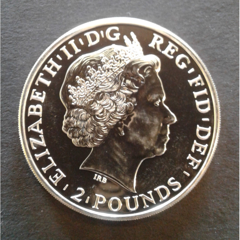 2014 1 Oz Great Britain Lunar [Horse] Reverse