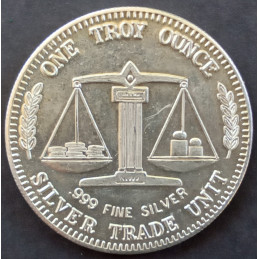 1982 1 Oz American Pacific Mint Morgan Reverse