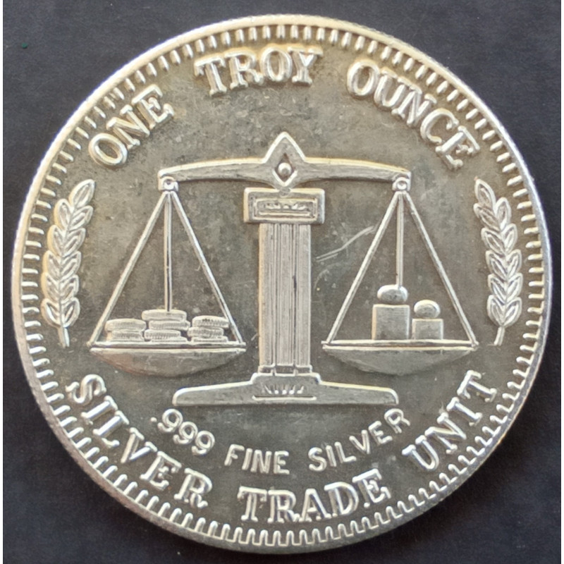 1982 1 Oz American Pacific Mint Morgan Reverse