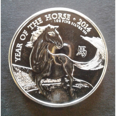 2014 1 Oz Great Britain Lunar [Horse] Obverse