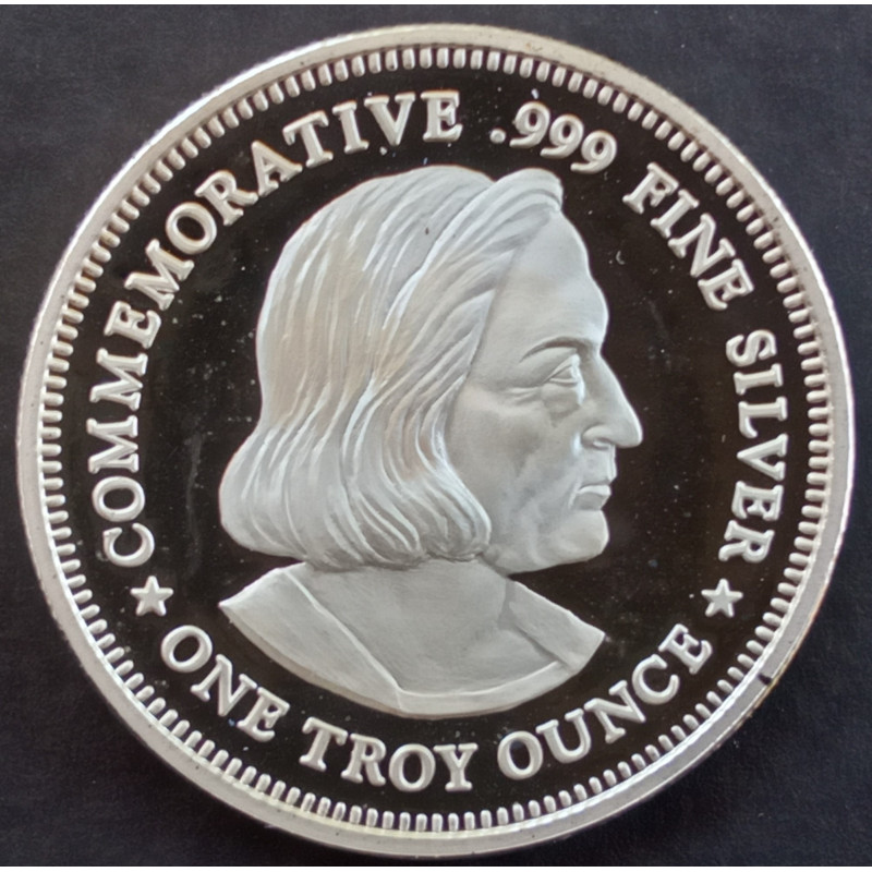 1 Oz NWTM Columbian Exposition Half Replica Obverse