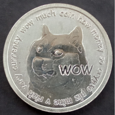 1 Oz APMEX Dogecoin Obverse