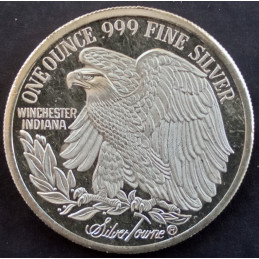 1986 1 Oz SilverTowne HWI 40th Anniversary Reverse