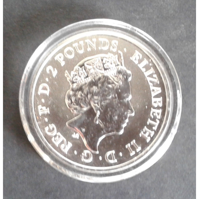 2018 1 Oz Great Britain Lunar [Dog] Reverse