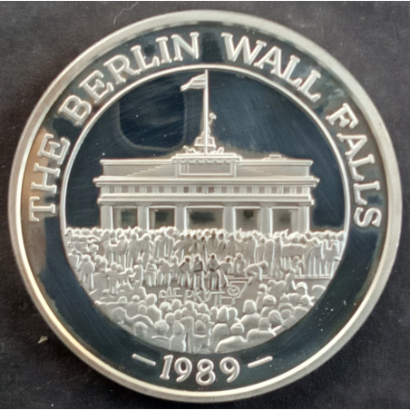 1 Oz California Crown Mint Berlin Wall Falls Obverse