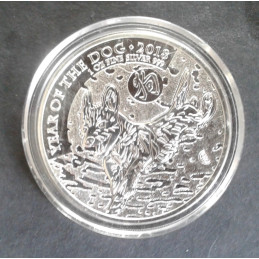 2018 1 Oz Great Britain Lunar [Dog] Obverse