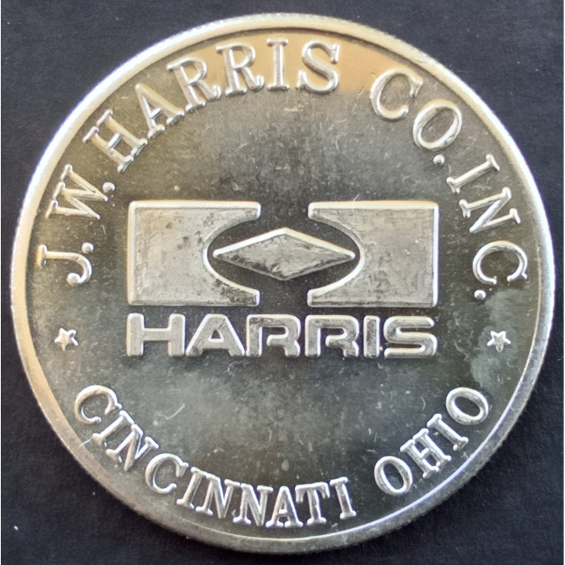 1 Oz J W Harris Eagle Flag Obverse