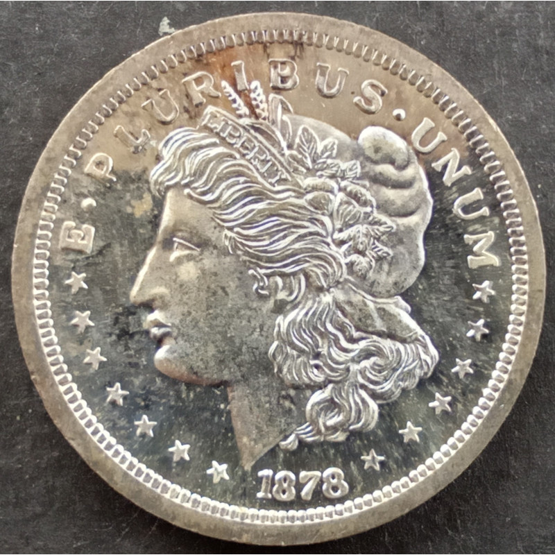 1/2 Oz 1878-CC Morgan Replica Obverse