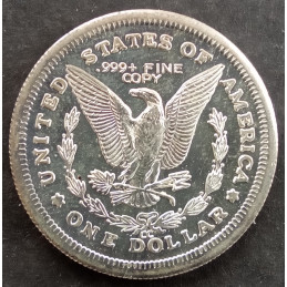 1/2 Oz 1878-CC Morgan Replica Reverse