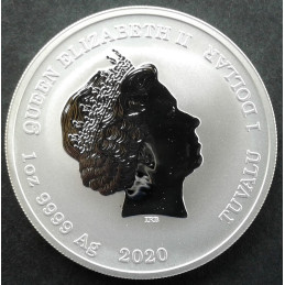 2020 1 Oz Tuvalu 75th Anniversary Iwo Jima Obverse