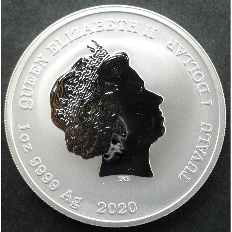 2020 1 Oz Tuvalu 75th Anniversary Iwo Jima Obverse