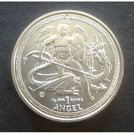 2014 1 Oz Isle of Man Angel Obverse