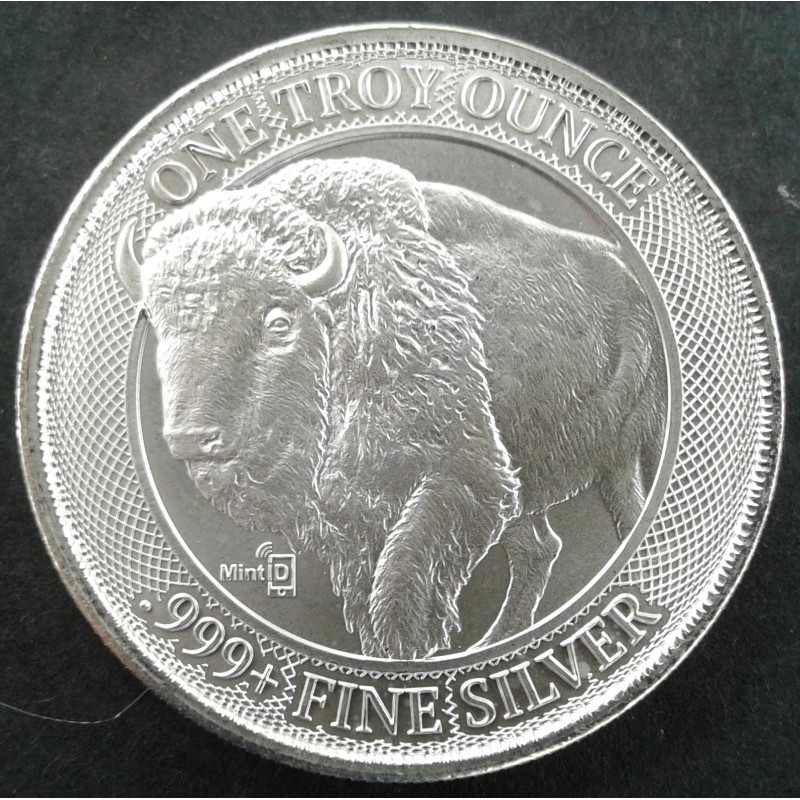 1 Oz MintID Buffalo NFID Chip Obverse