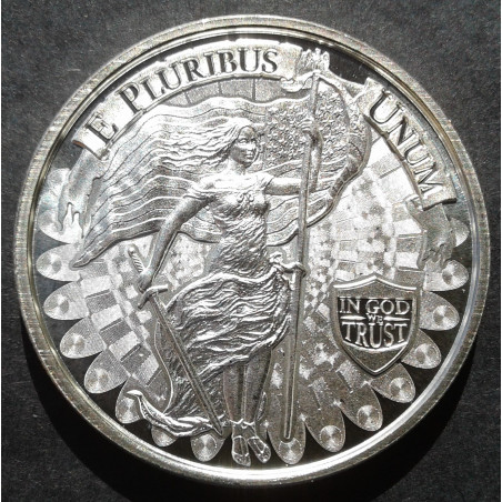 1 Oz Cutsaw Mint Liberty and Unity Obverse