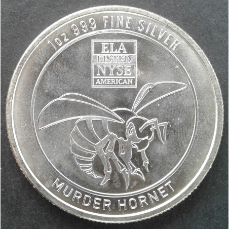 1 Oz Cutsaw Mint Envela Murder Hornet Reverse