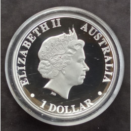 2014 1 Oz Australian Kangaroo High Relief Obverse