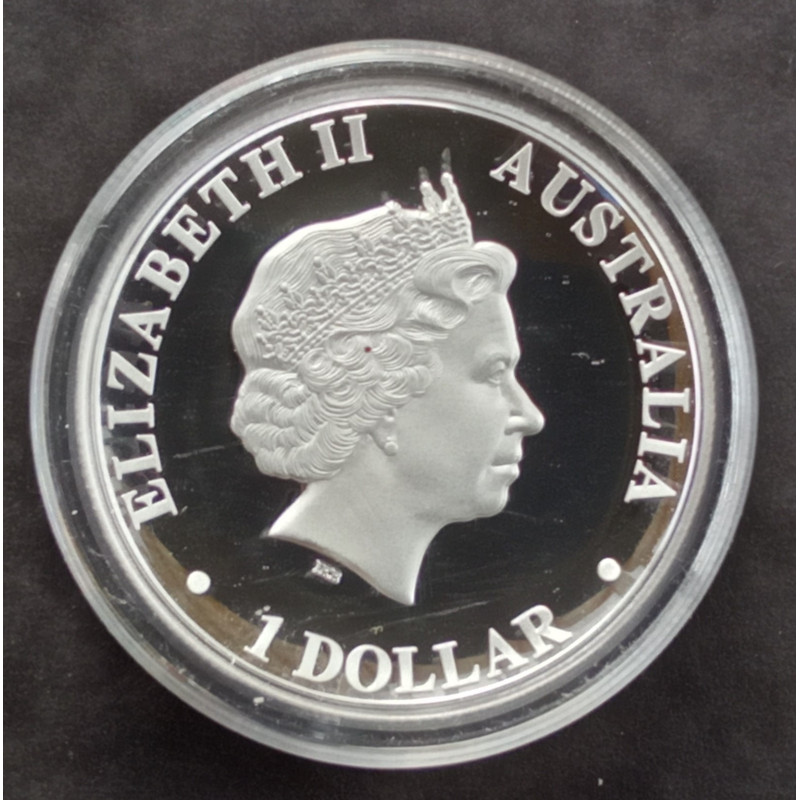 2014 1 Oz Australian Kangaroo High Relief Obverse