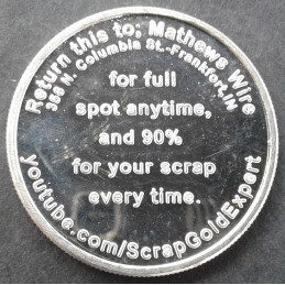 1 Oz SilverTowne Matthews Wire Boar Reverse