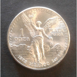 1982 1 Oz Mexican Libertad Type 1 Obverse