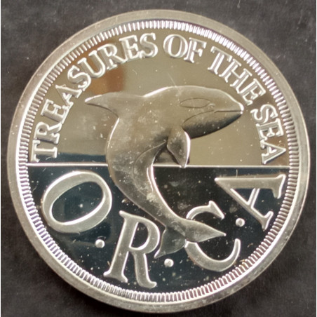 1994 1 Oz Sealand $1 Orca Obverse