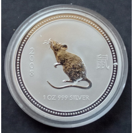 2008 1 Oz Australian Lunar Series 1 [Mouse] Reverse