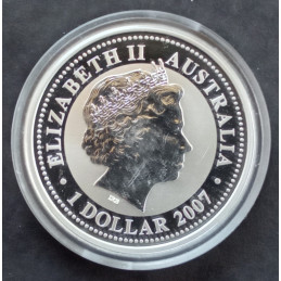 2008 1 Oz Australian Lunar Series 1 [Mouse] Obverse