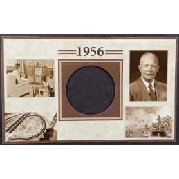 1 Oz Danbury Mint Celebrate the Year 1956 Card Front
