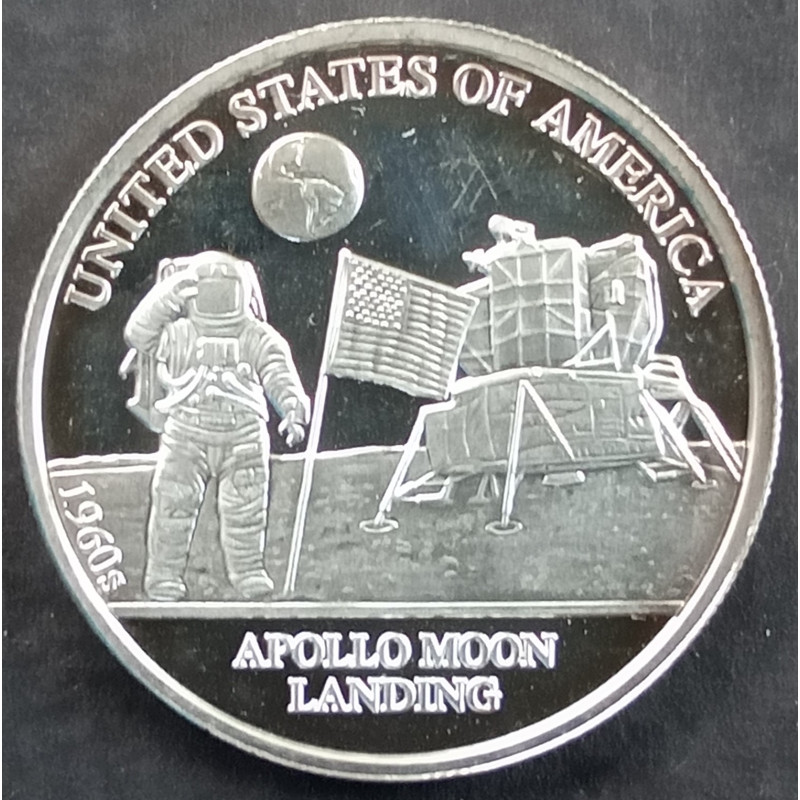 1/2 Oz Danbury Mint Decades of Progress 1960 Obverse