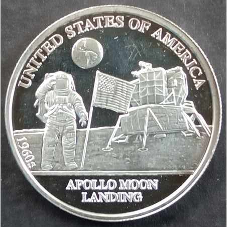 1/2 Oz Danbury Mint Decades of Progress 1960 Obverse