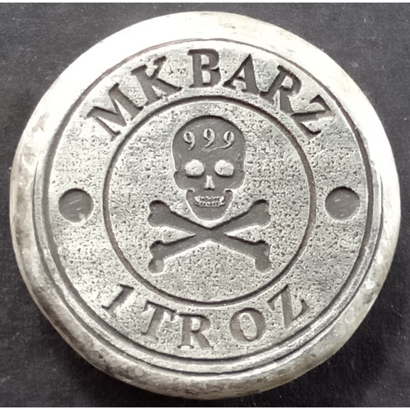 1 Oz MK Barz Hand-Poured Norse Tree of Life Reverse