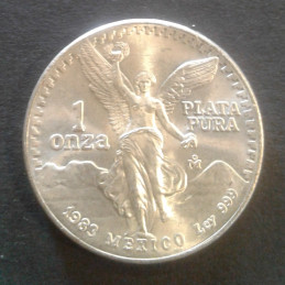 1983 1 Oz Mexican Libertad Type 1 Obverse