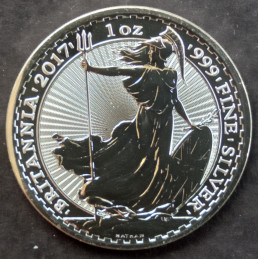 2017 1 Oz Great Britain Britannia Reverse