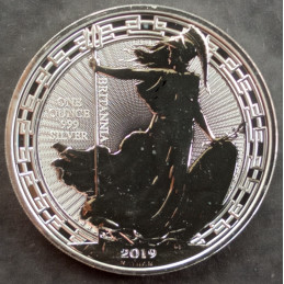 2019 1 Oz Great Britain Britannia Oriental Border Reverse