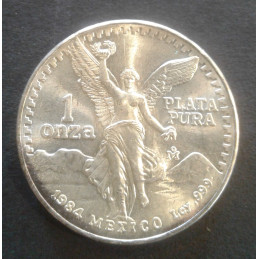 1984 1 Oz Mexican Libertad Type 2 Obverse
