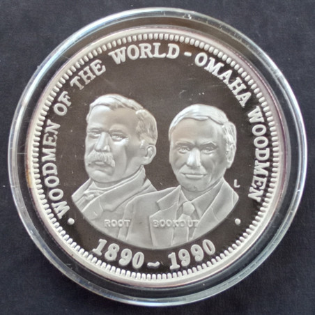 1990 1 Oz Woodmen of the World Omaha Obverse
