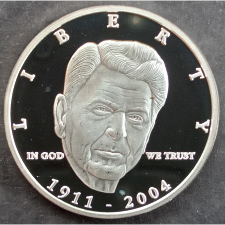 2004 1 Oz Ronald Reagan Tribute Obverse